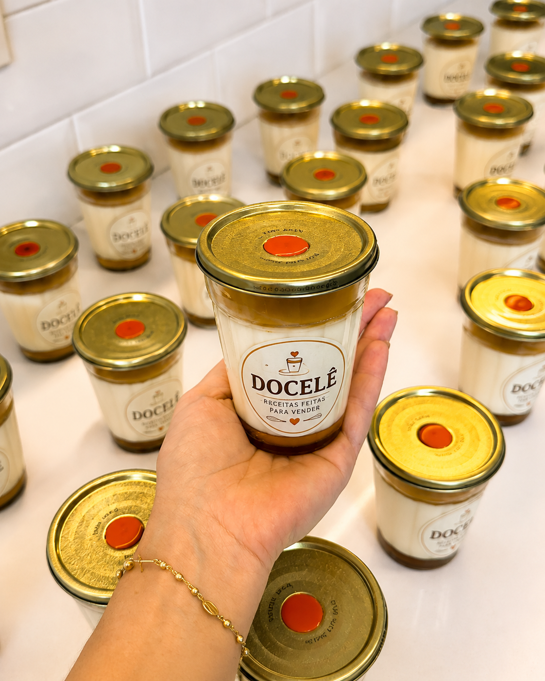 Pudim no Copo Americano DOCELÊ pronto para vender